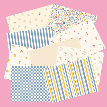 Bella Vita Scrapbook Paper Set A4 - Coquette Cloud Co