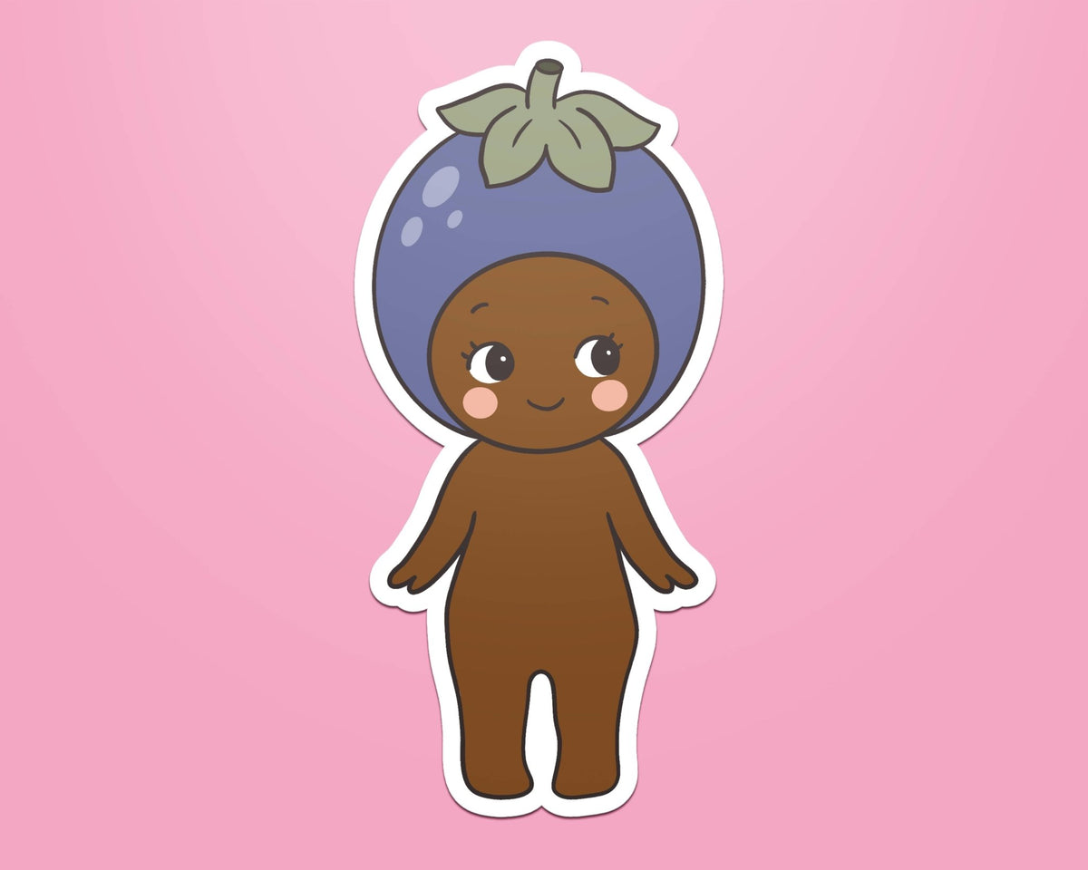 Blueberry Angel Doll Sticker - Coquette Cloud Co