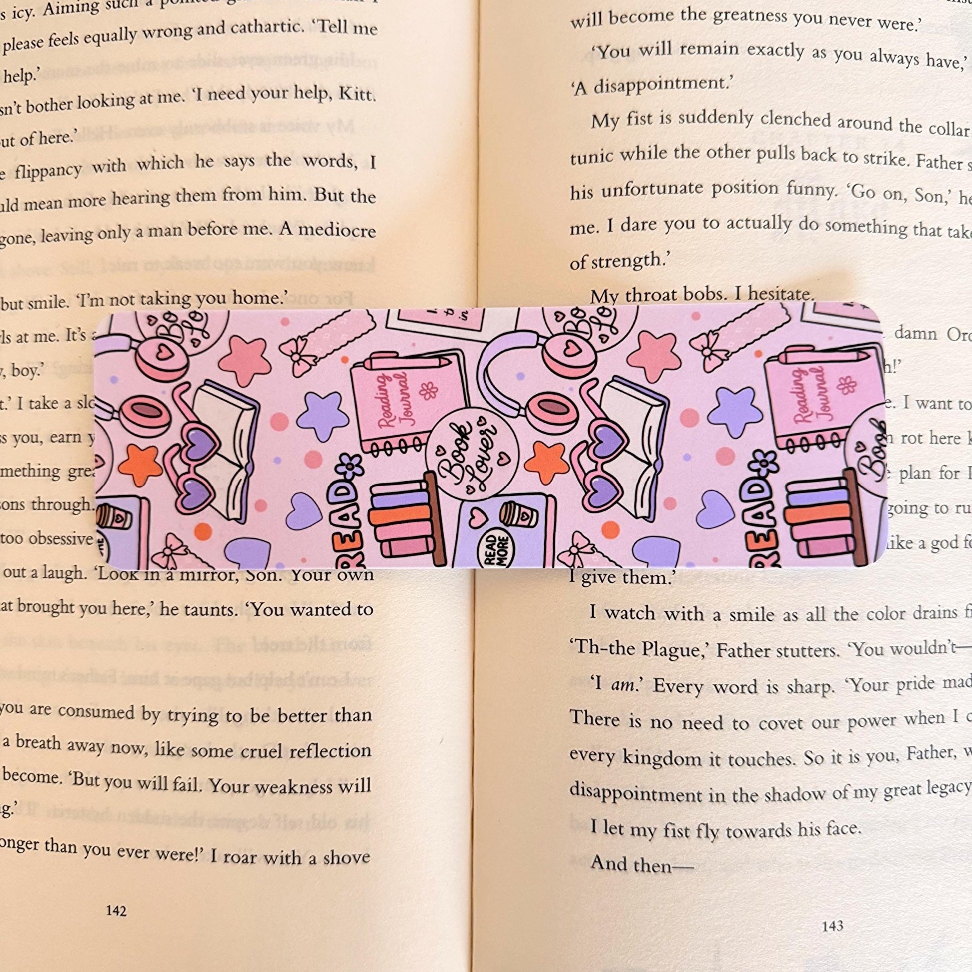 Book Lover Bookmark - Coquette Cloud Co
