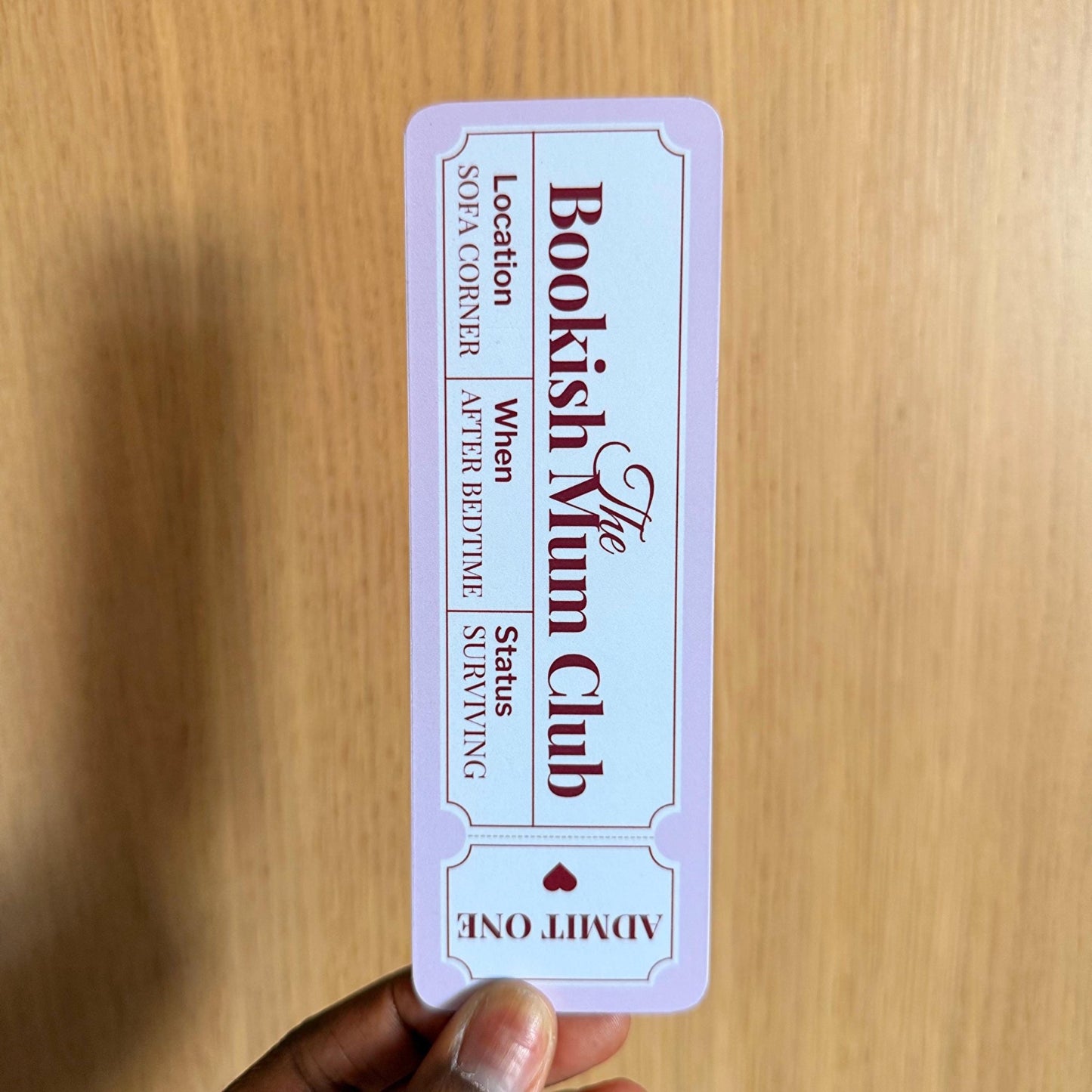 Bookish Mum Bookmark - Coquette Cloud Co
