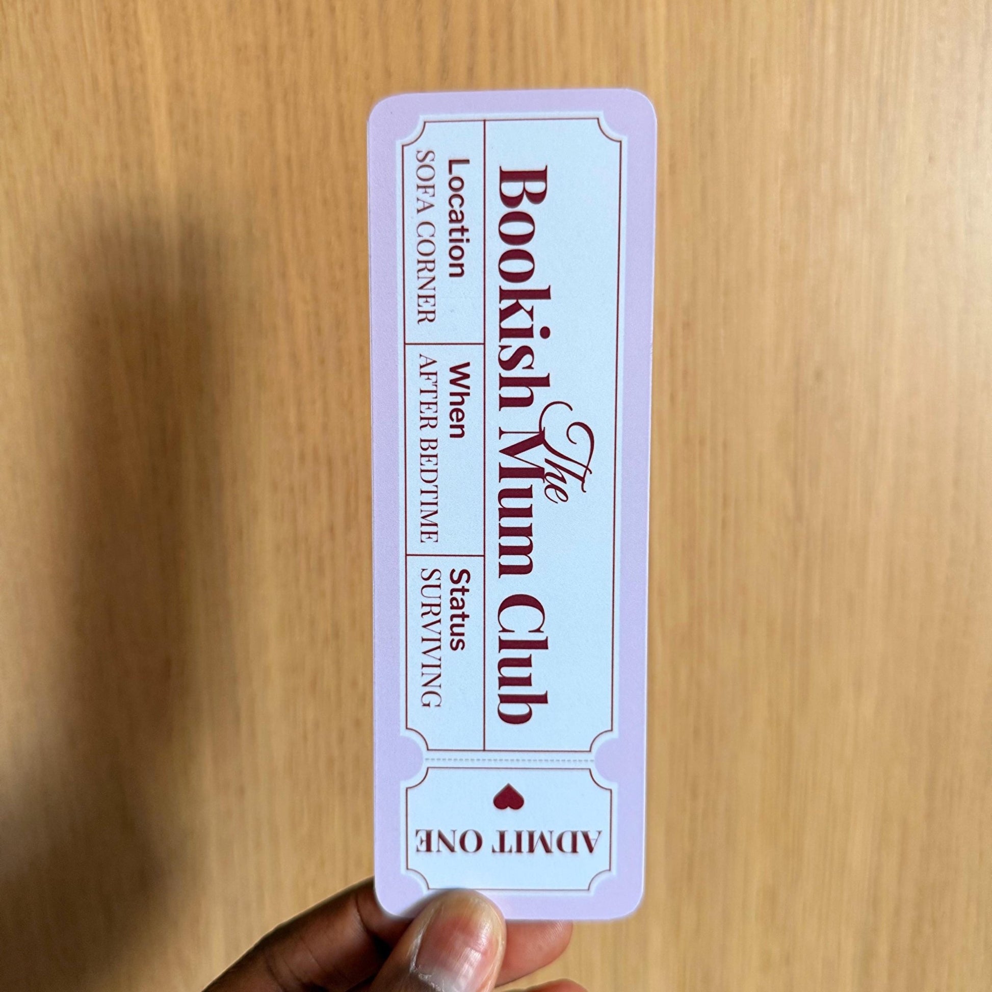 Bookish Mum Bookmark - Coquette Cloud Co