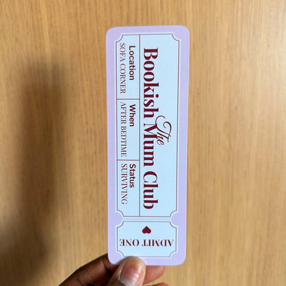 Bookish Mum Bookmark - Coquette Cloud Co