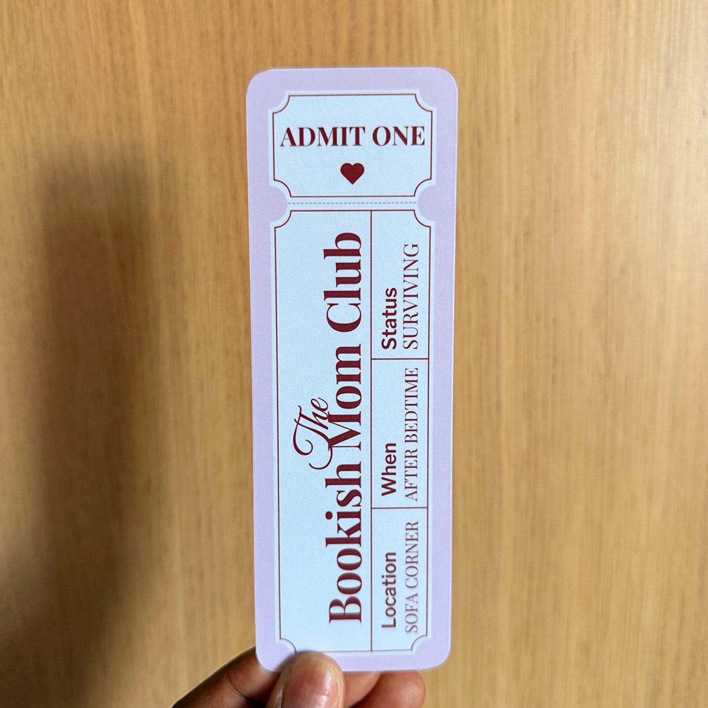 Bookish Mum Bookmark - Coquette Cloud Co