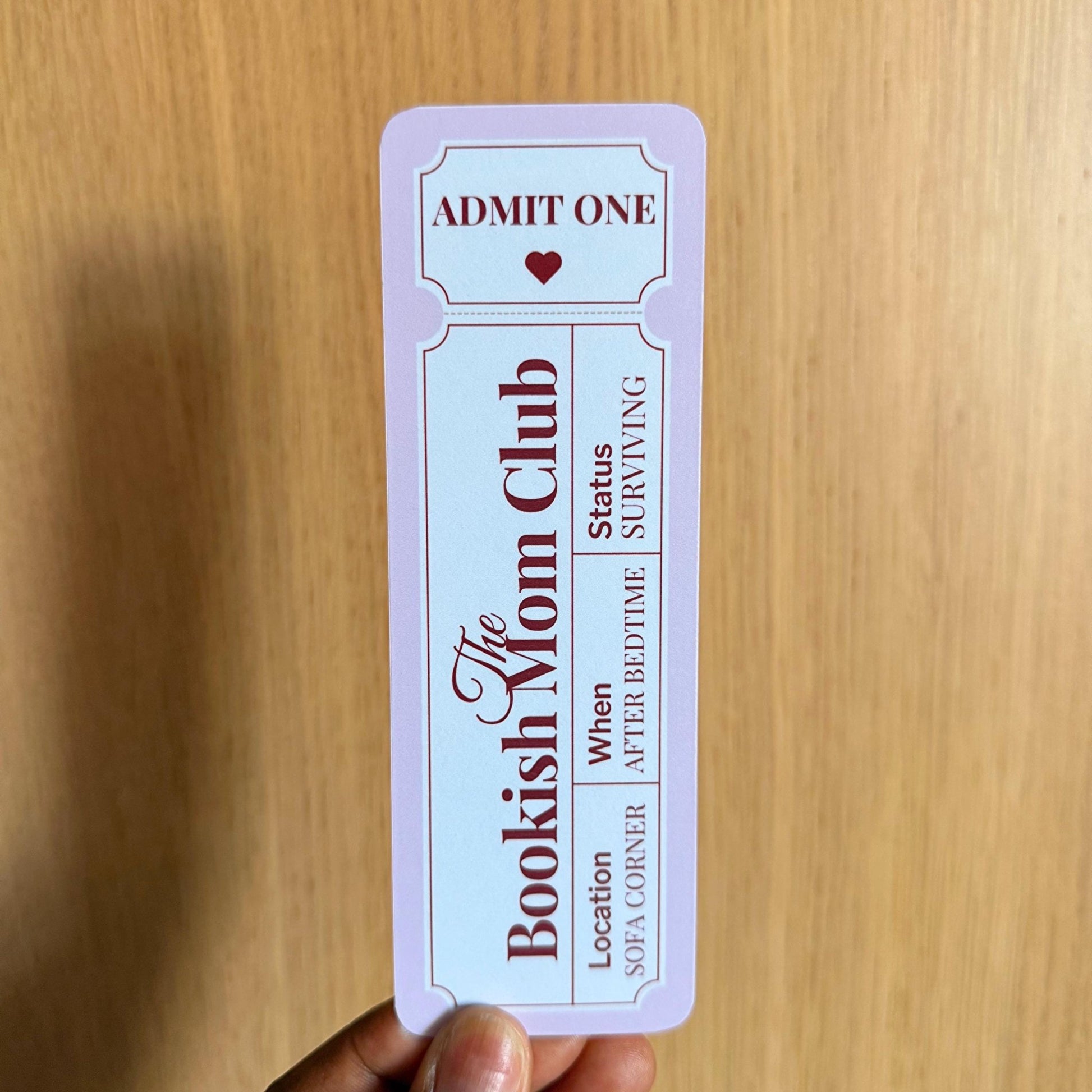 Bookish Mum Bookmark - Coquette Cloud Co