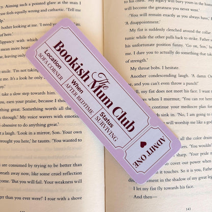 Bookish Mum Bookmark - Coquette Cloud Co