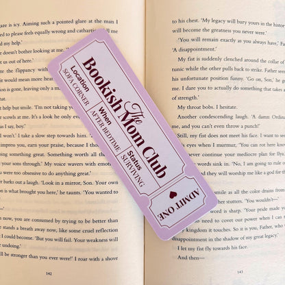 Bookish Mum Bookmark - Coquette Cloud Co