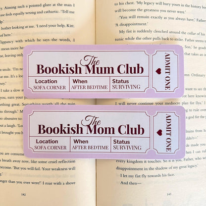 Bookish Mum Bookmark - Coquette Cloud Co