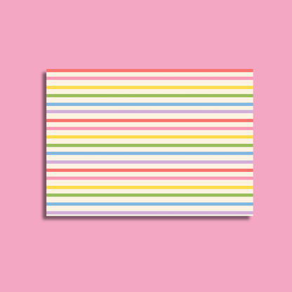 Bright Stripes Scrapbook Paper Pack A4 - Coquette Cloud Co