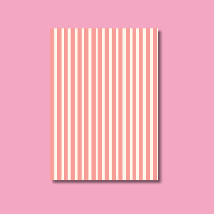 Bright Stripes Scrapbook Paper Pack A5 - Coquette Cloud Co