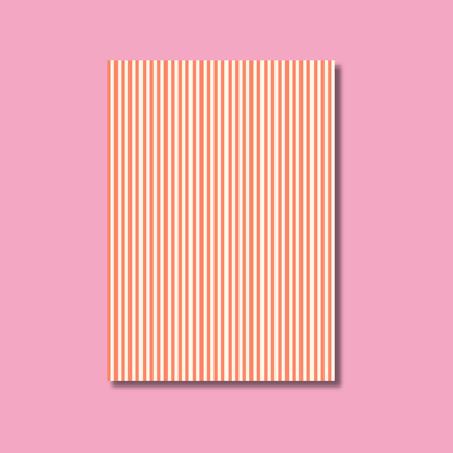 Bright Stripes Scrapbook Paper Pack A5 - Coquette Cloud Co