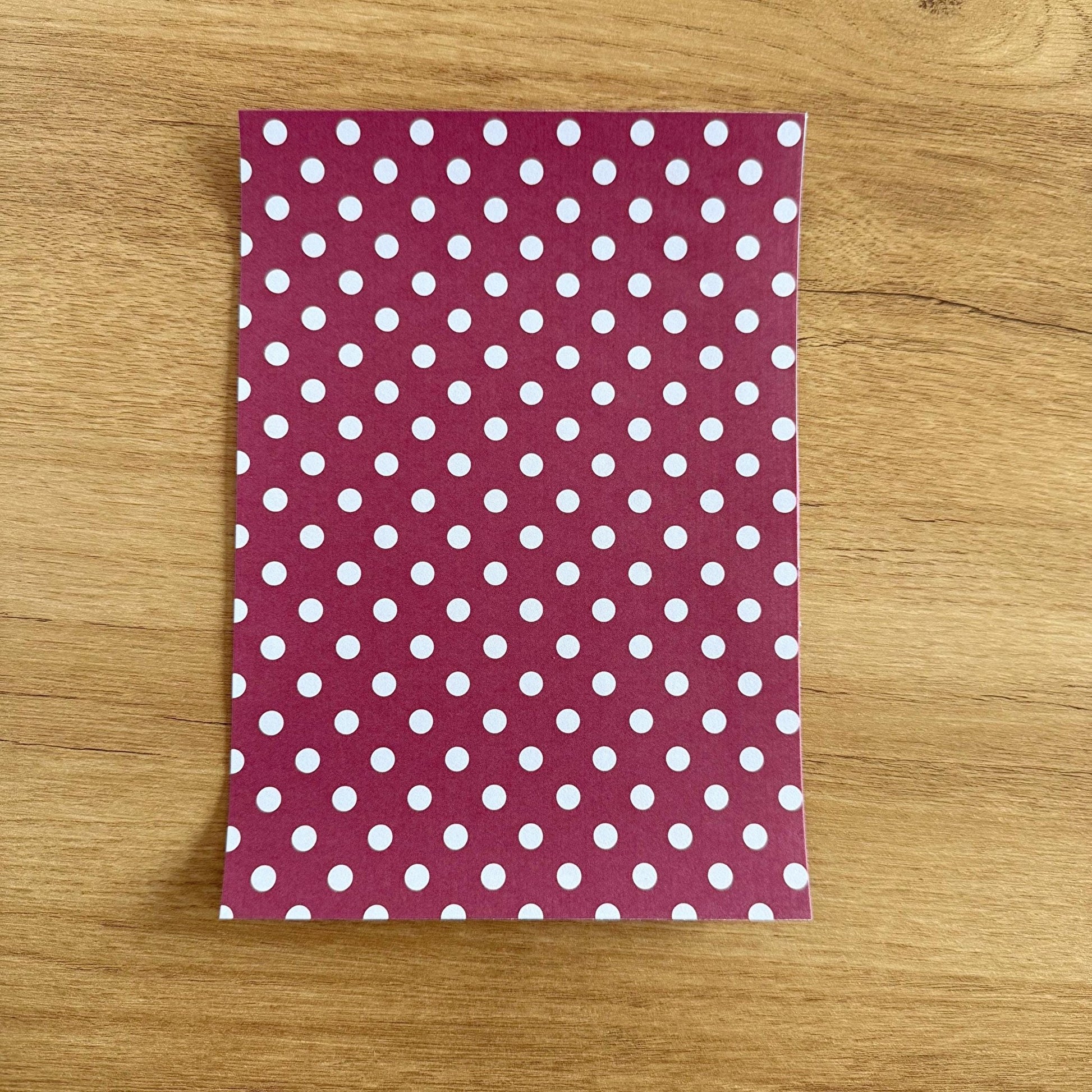 Burgundy Scrapbook Paper Pack A5 - Coquette Cloud Co