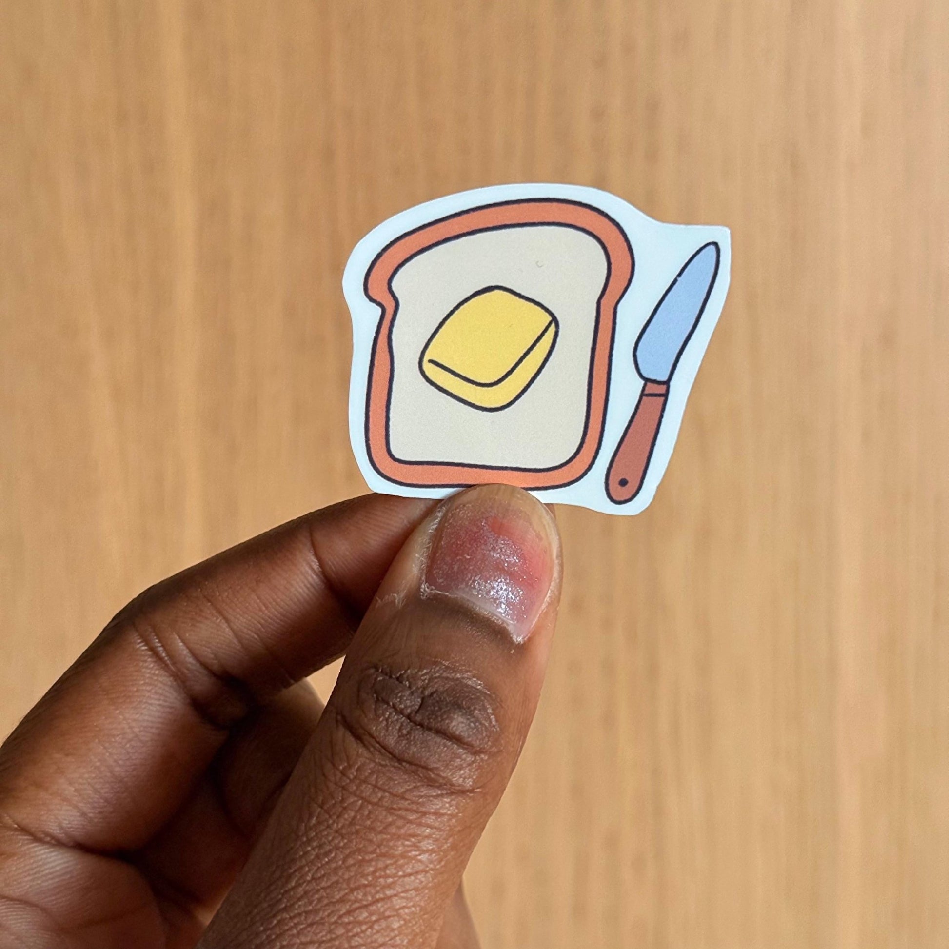 Butter Toast Sticker - Coquette Cloud Co