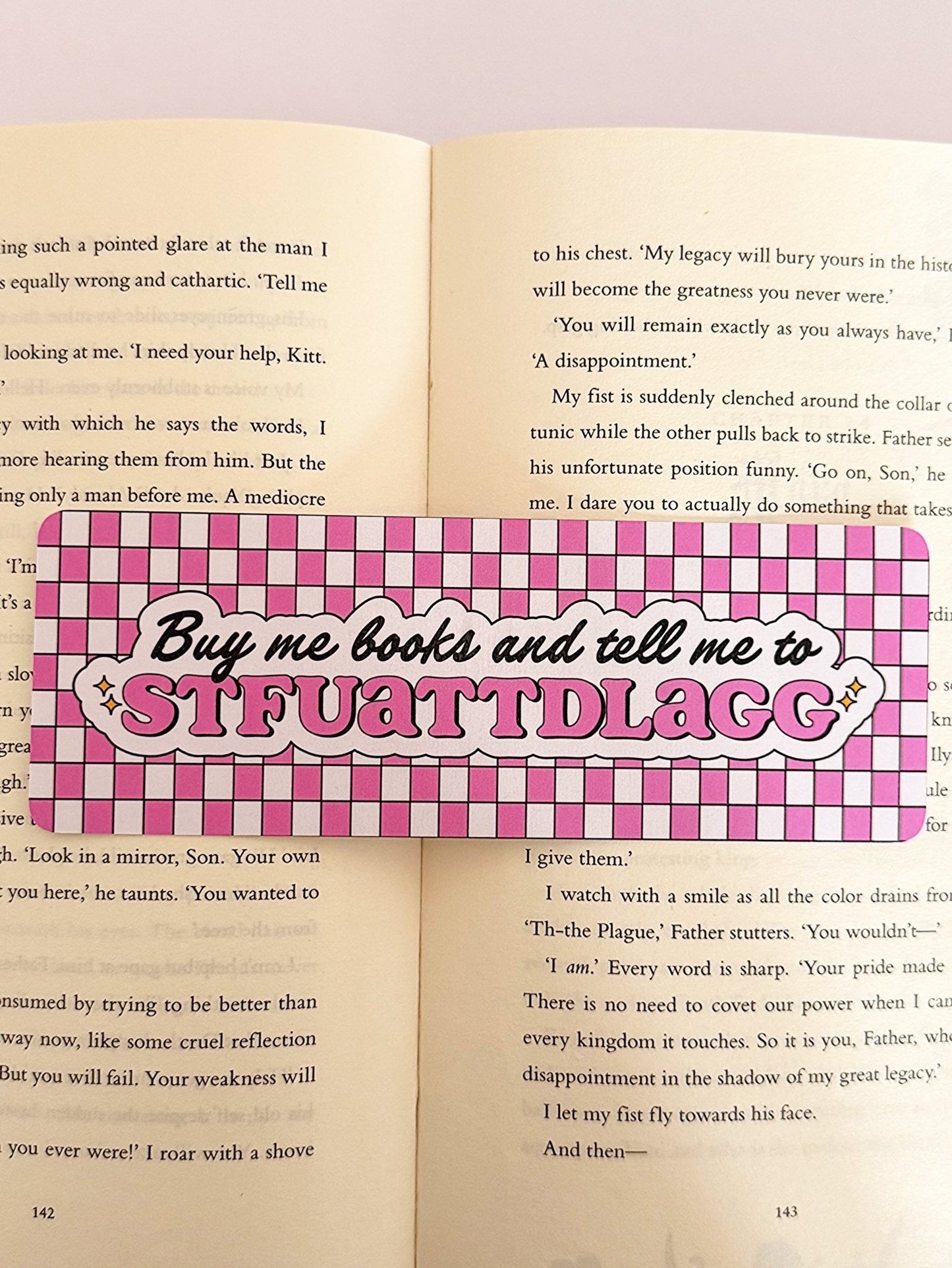 Buy Me Books & Tell Me Bookmark - Coquette Cloud Co
