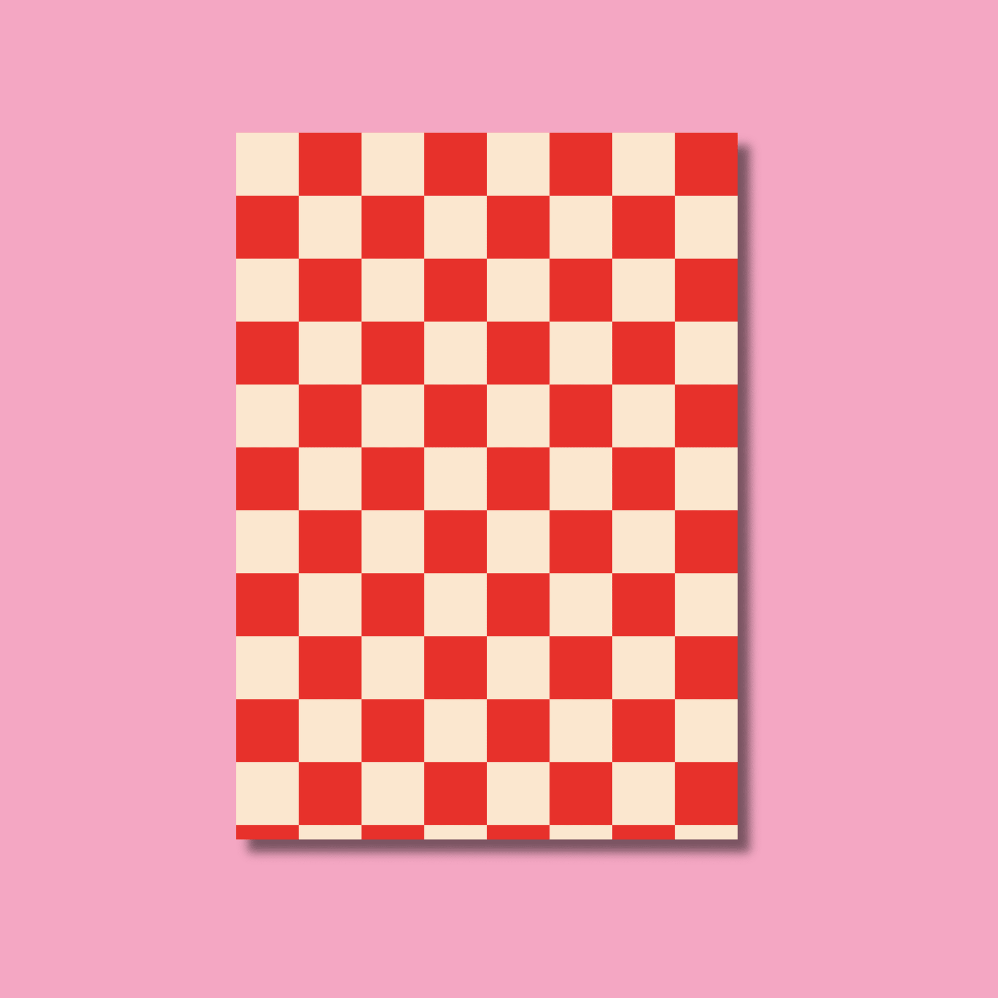 Checkered Scrapbook Paper Pack A5 - Coquette Cloud Co