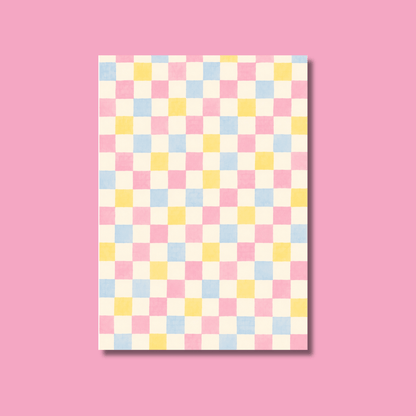 Checkered Scrapbook Paper Pack A5 - Coquette Cloud Co