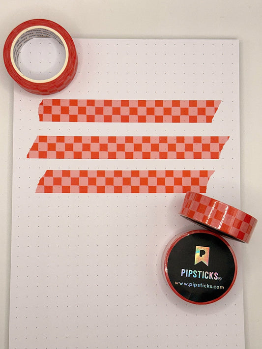 Checkered Washi Tape - Coquette Cloud Co