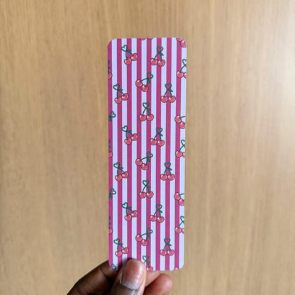 Cherry Stripes Bookmark - Coquette Cloud Co
