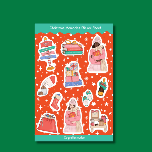 Christmas Memories Sticker Sheet - Coquette Cloud Co