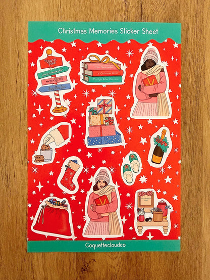 Christmas Memories Sticker Sheet - Coquette Cloud Co