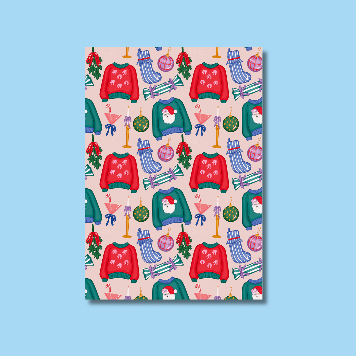 Christmas Scrapbook Paper Pack A5 - Coquette Cloud Co