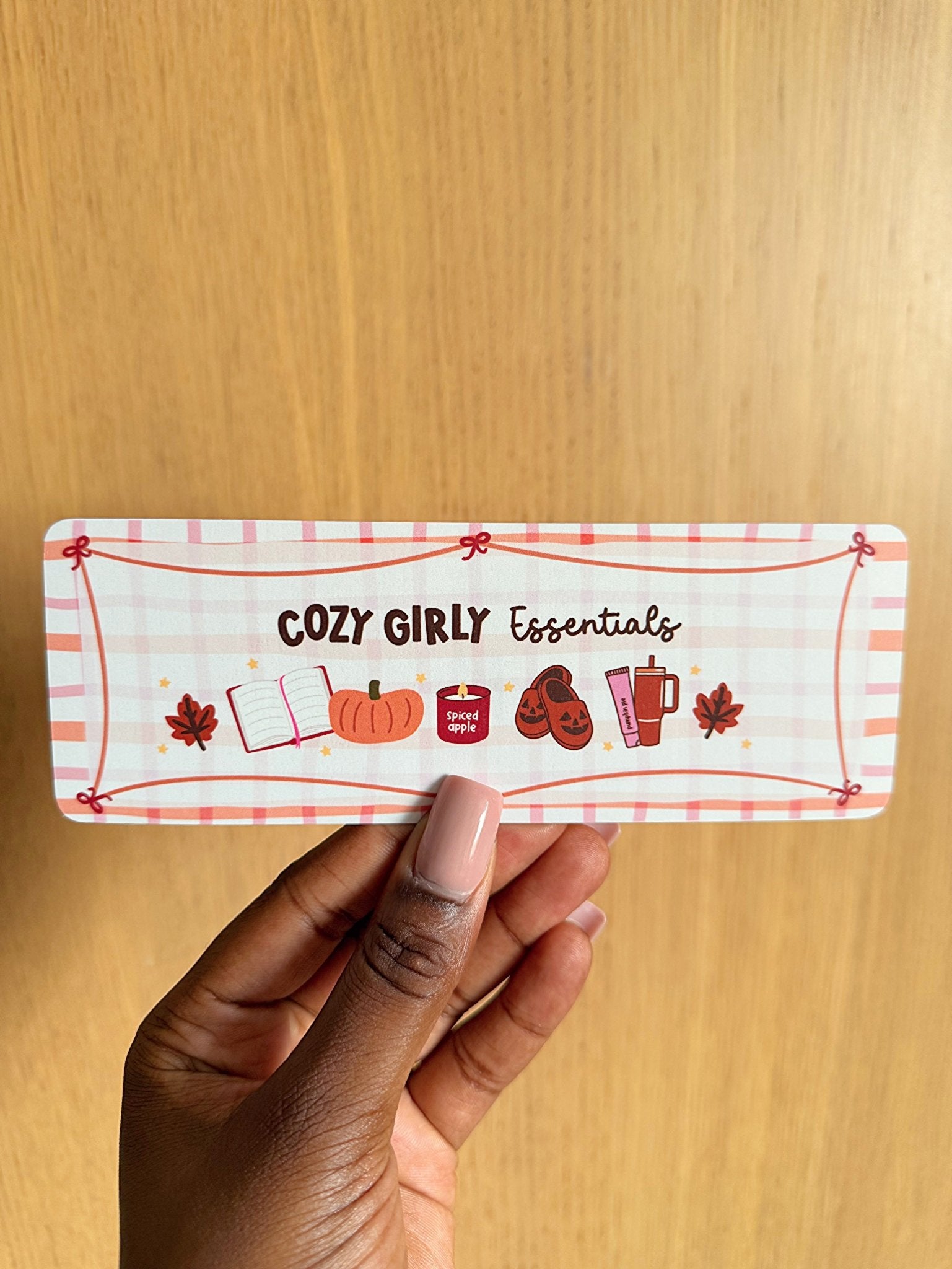 Cozy Girly Bookmark - Coquette Cloud Co