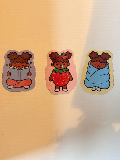 Cozy Self Care Sticker - Coquette Cloud Co
