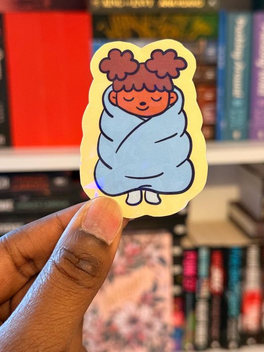 Cozy Self Care Sticker - Coquette Cloud Co