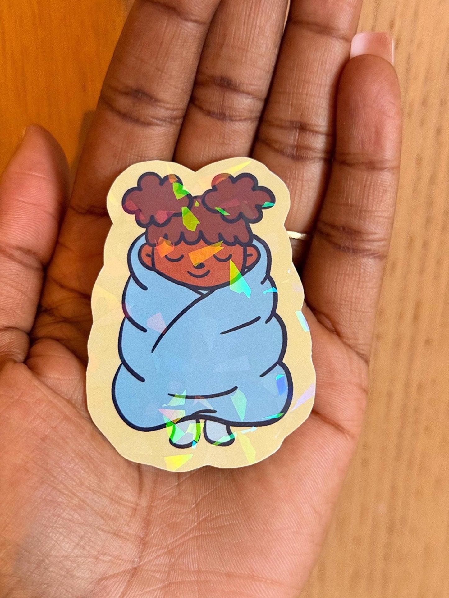 Cozy Self Care Sticker - Coquette Cloud Co