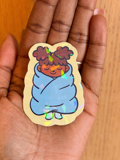 Cozy Self Care Sticker - Coquette Cloud Co