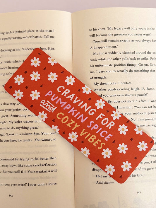Craving For Pumpkin Spice Bookmark - Coquette Cloud Co