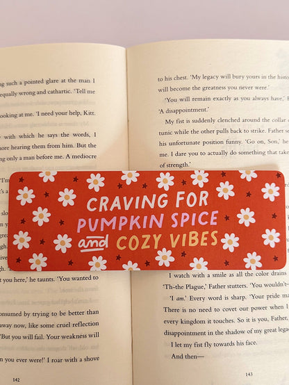 Craving For Pumpkin Spice Bookmark - Coquette Cloud Co
