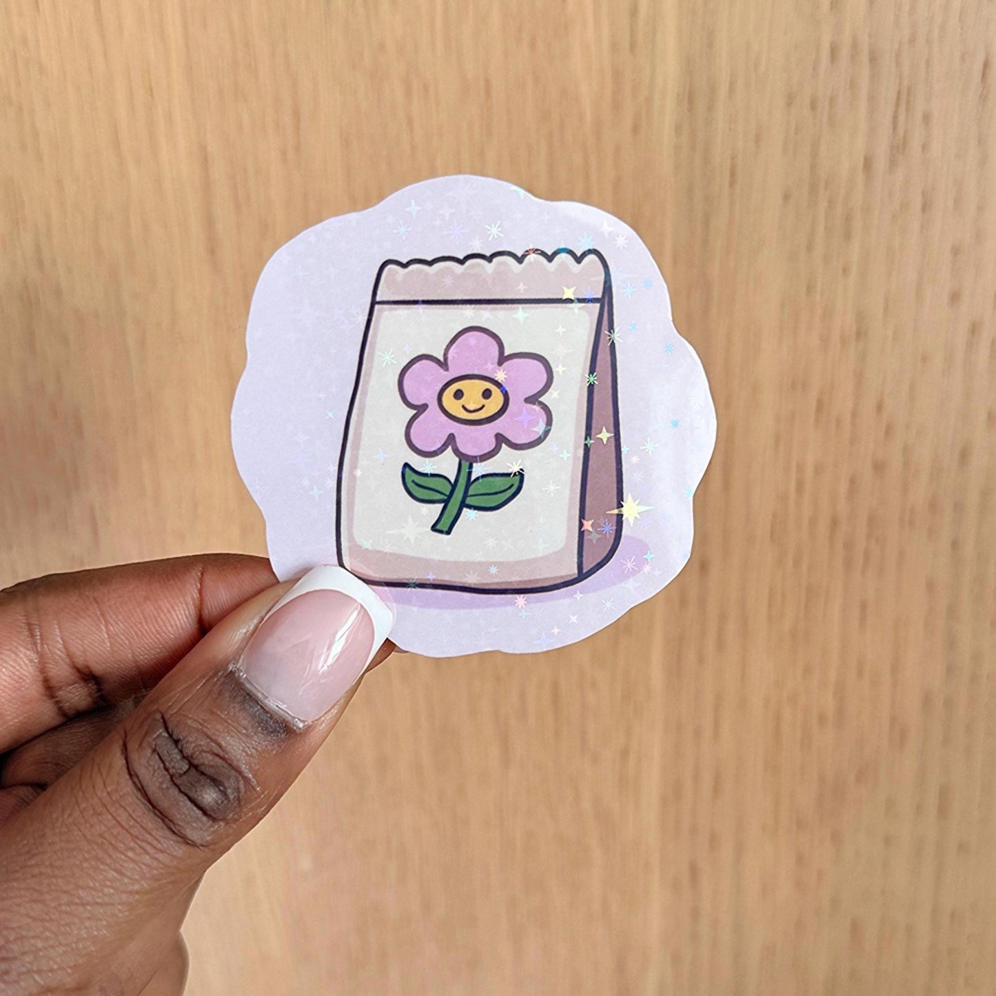 Cute Flower Seed Packet Sticker - Coquette Cloud Co