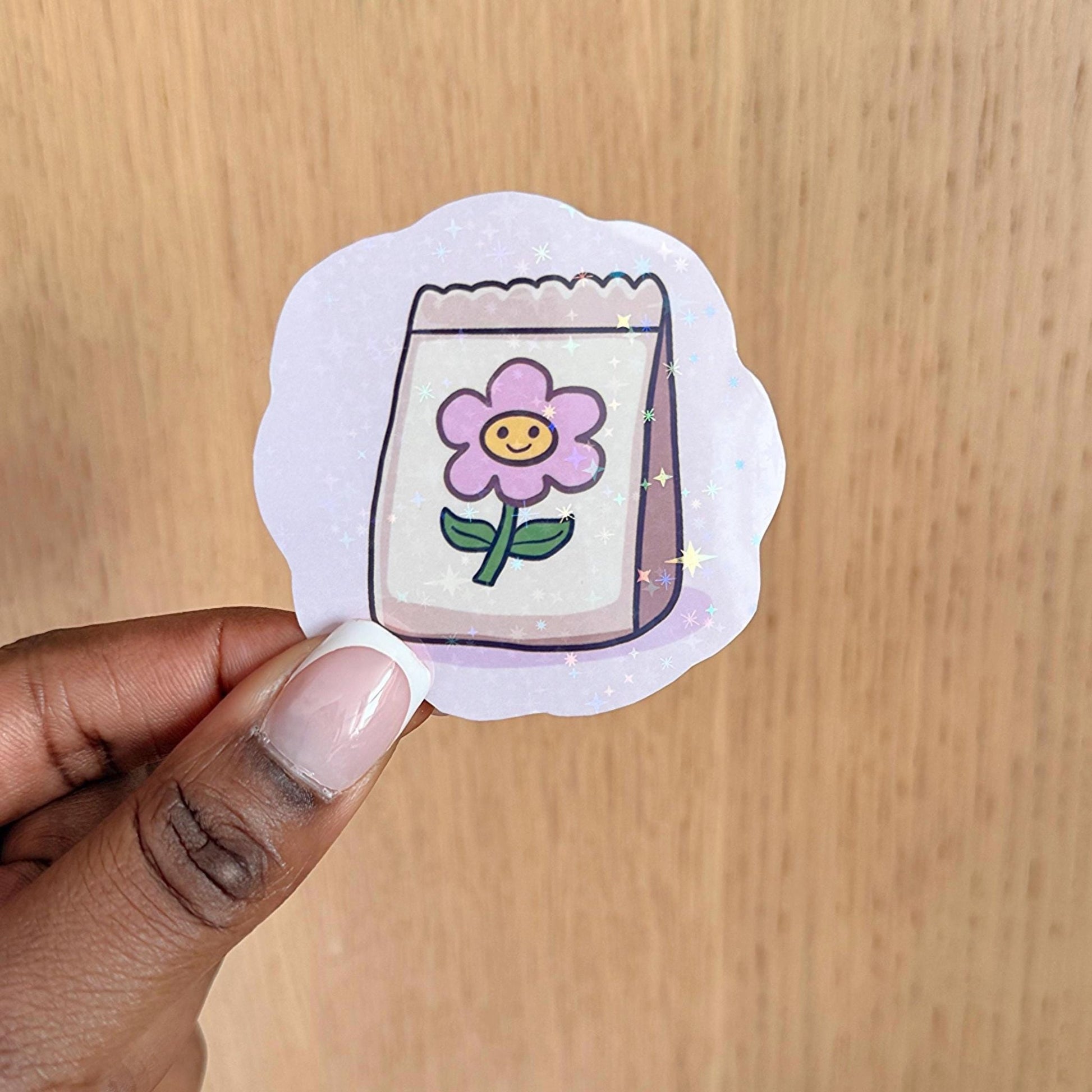 Cute Flower Seed Packet Sticker - Coquette Cloud Co