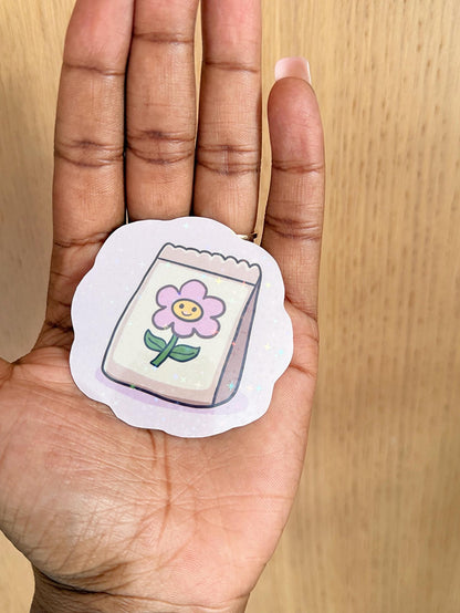 Cute Flower Seed Packet Sticker - Coquette Cloud Co