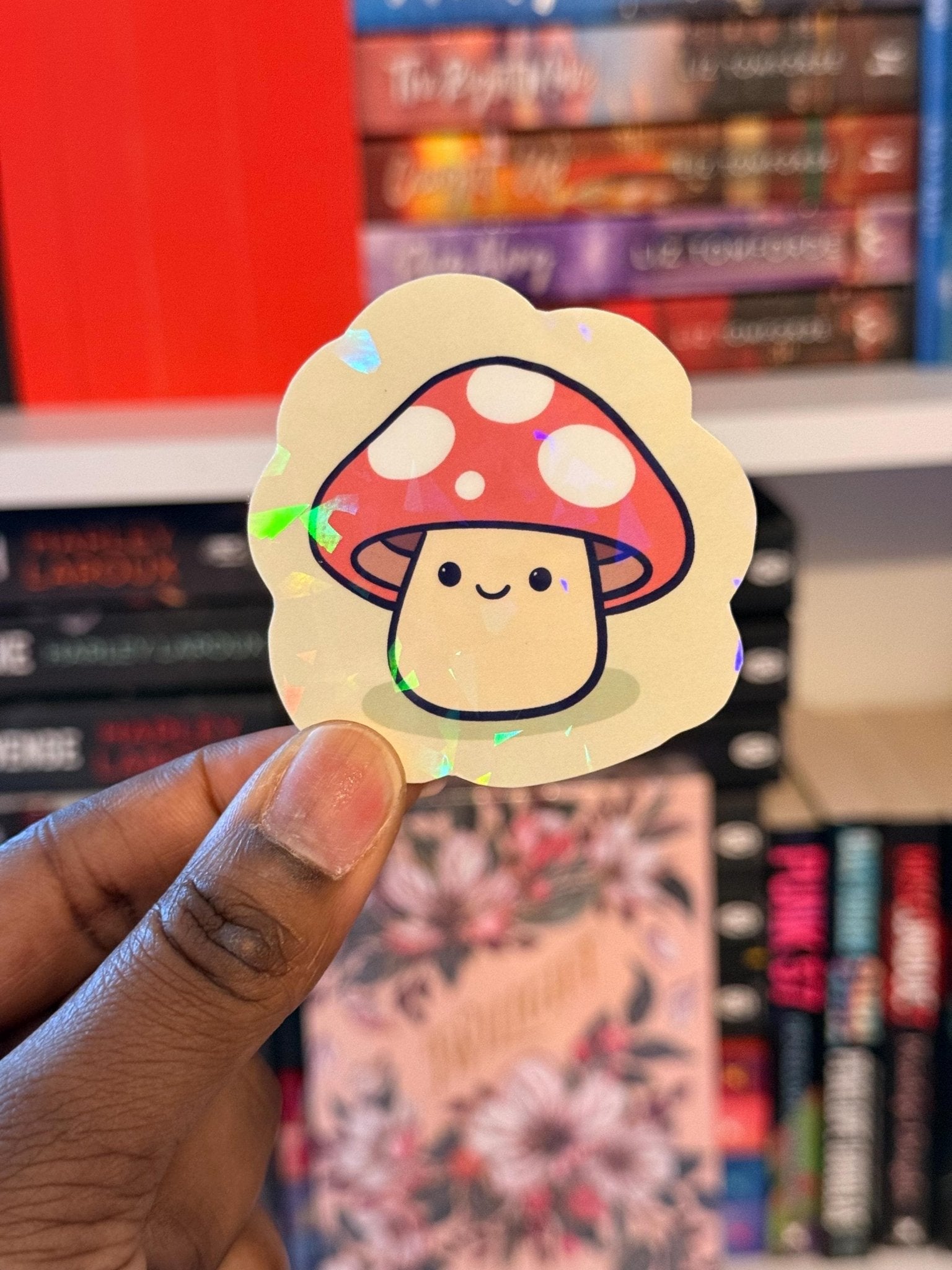 Cute Mushroom Vinyl Sticker - Coquette Cloud Co