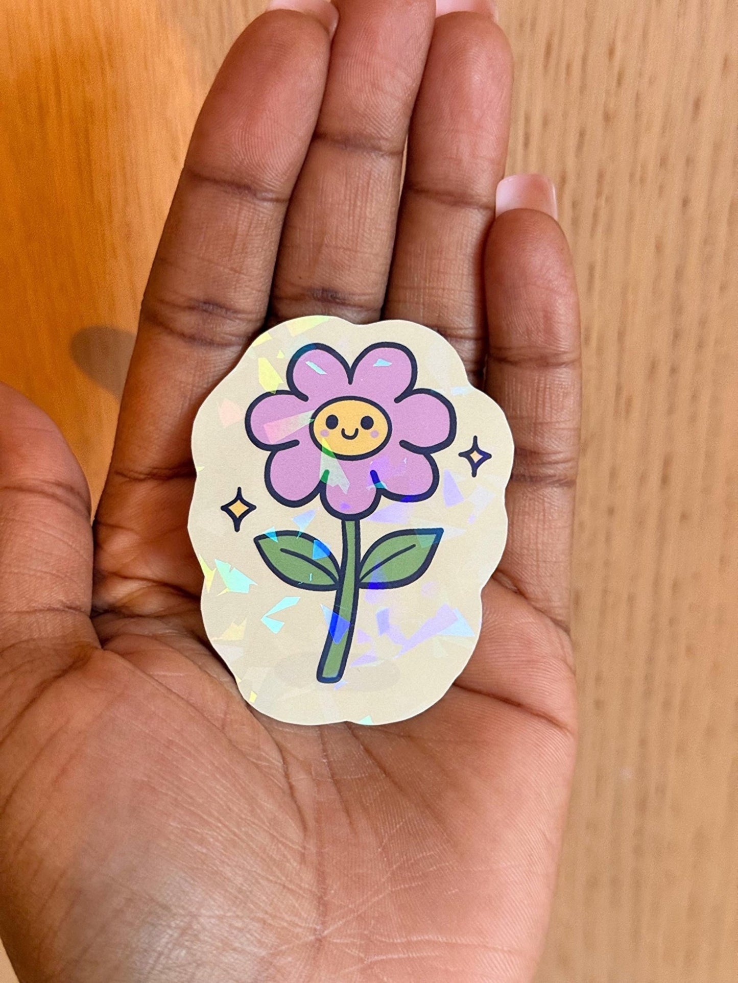Cute Smiling Flower Sticker - Coquette Cloud Co