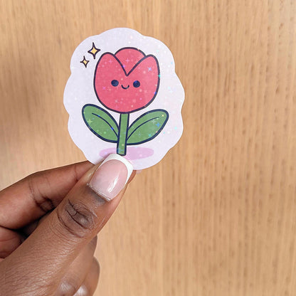 Cute Tulip Sticker - Coquette Cloud Co
