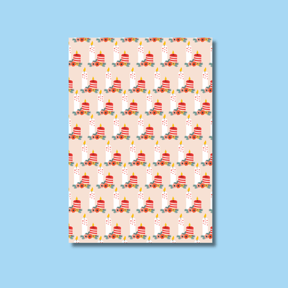 Festive Scrapbook Paper Pack A5 - Coquette Cloud Co