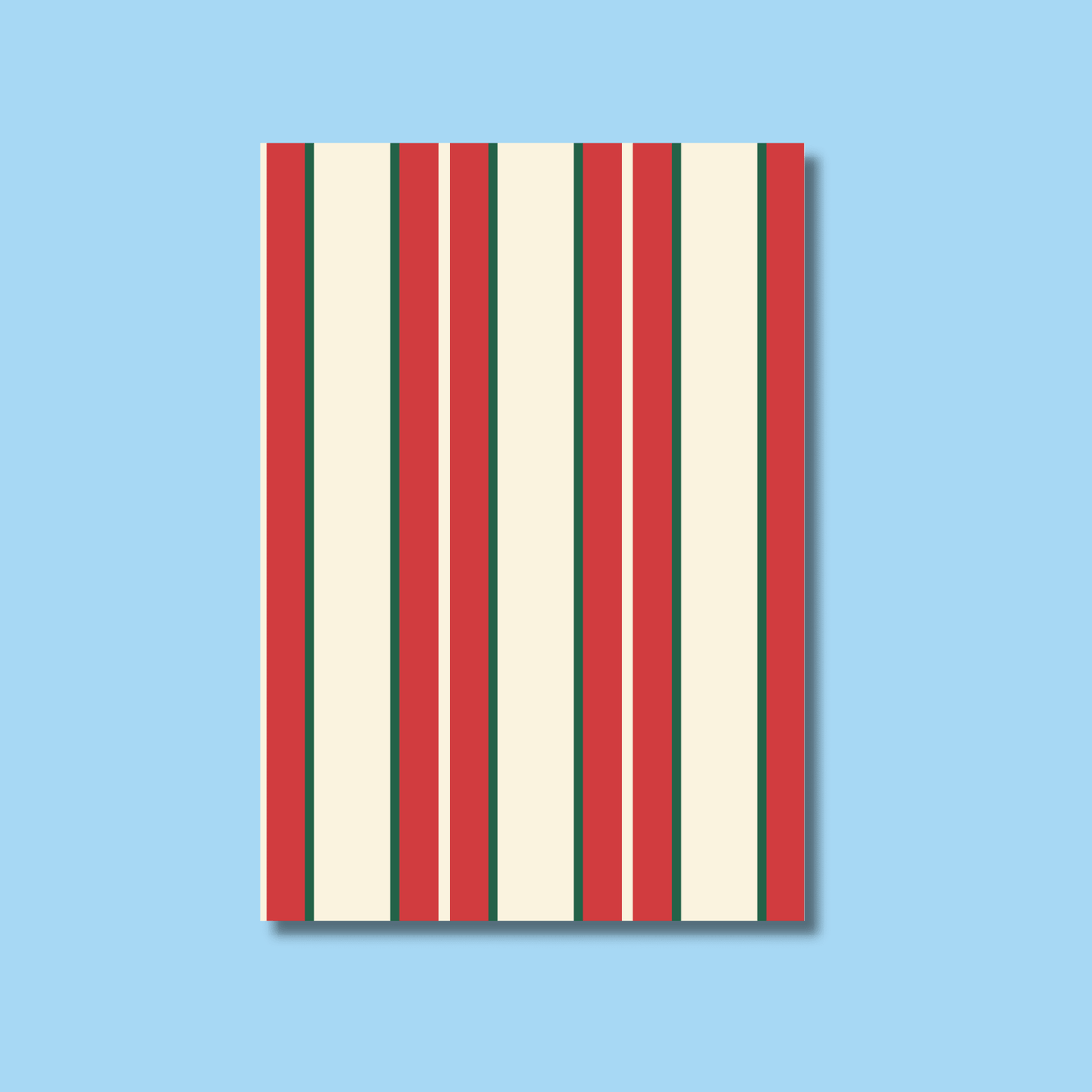 Festive Stripes & Plaid Scrapbook Paper Pack A5 - Coquette Cloud Co