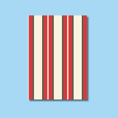 Festive Stripes & Plaid Scrapbook Paper Pack A5 - Coquette Cloud Co
