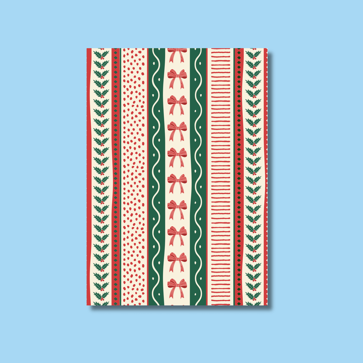 Festive Stripes & Plaid Scrapbook Paper Pack A5 - Coquette Cloud Co