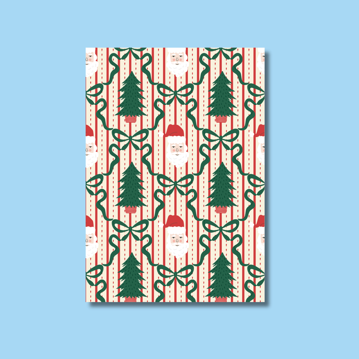 Festive Stripes & Plaid Scrapbook Paper Pack A5 - Coquette Cloud Co