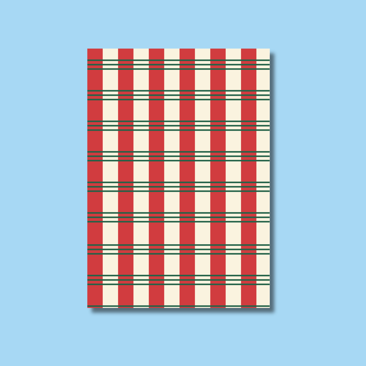 Festive Stripes & Plaid Scrapbook Paper Pack A5 - Coquette Cloud Co