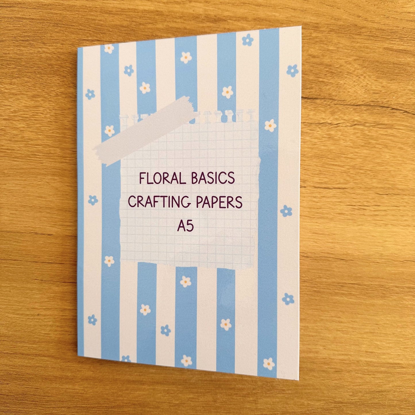 Floral & Basics Patterned Scrapbook Paper Booklet A5 - Coquette Cloud Co