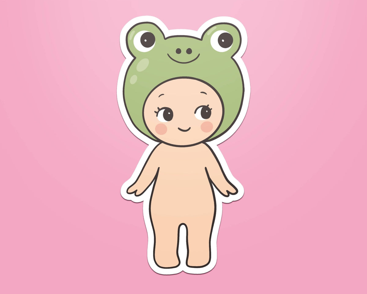 Frog Angel Doll Sticker - Coquette Cloud Co