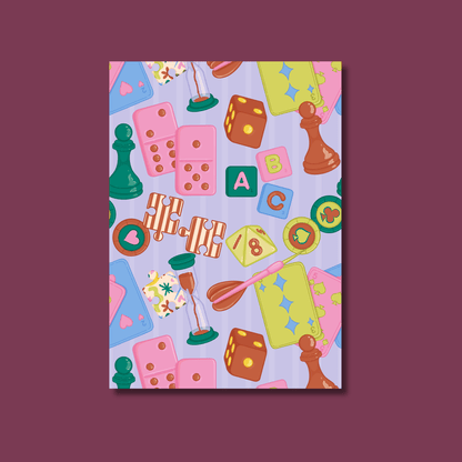 Games Scrapbook Paper Pack A5 - Coquette Cloud Co