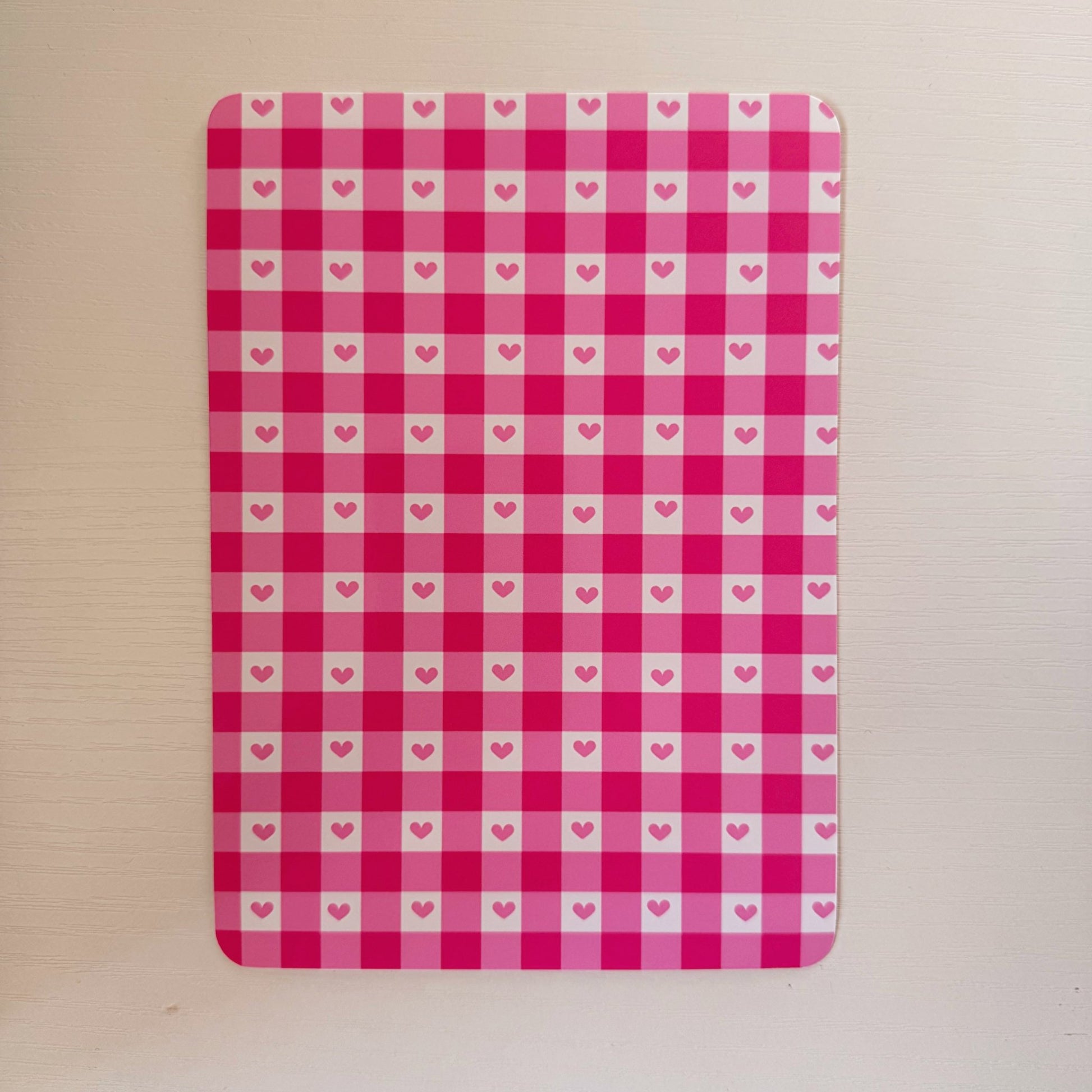 Gingham Hearts Kindle Insert - Coquette Cloud Co