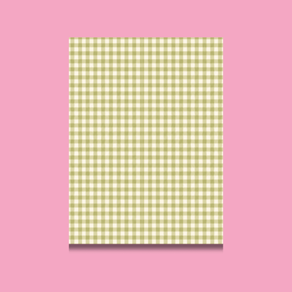 Gingham Scrapbook Paper Pack A5 - Coquette Cloud Co