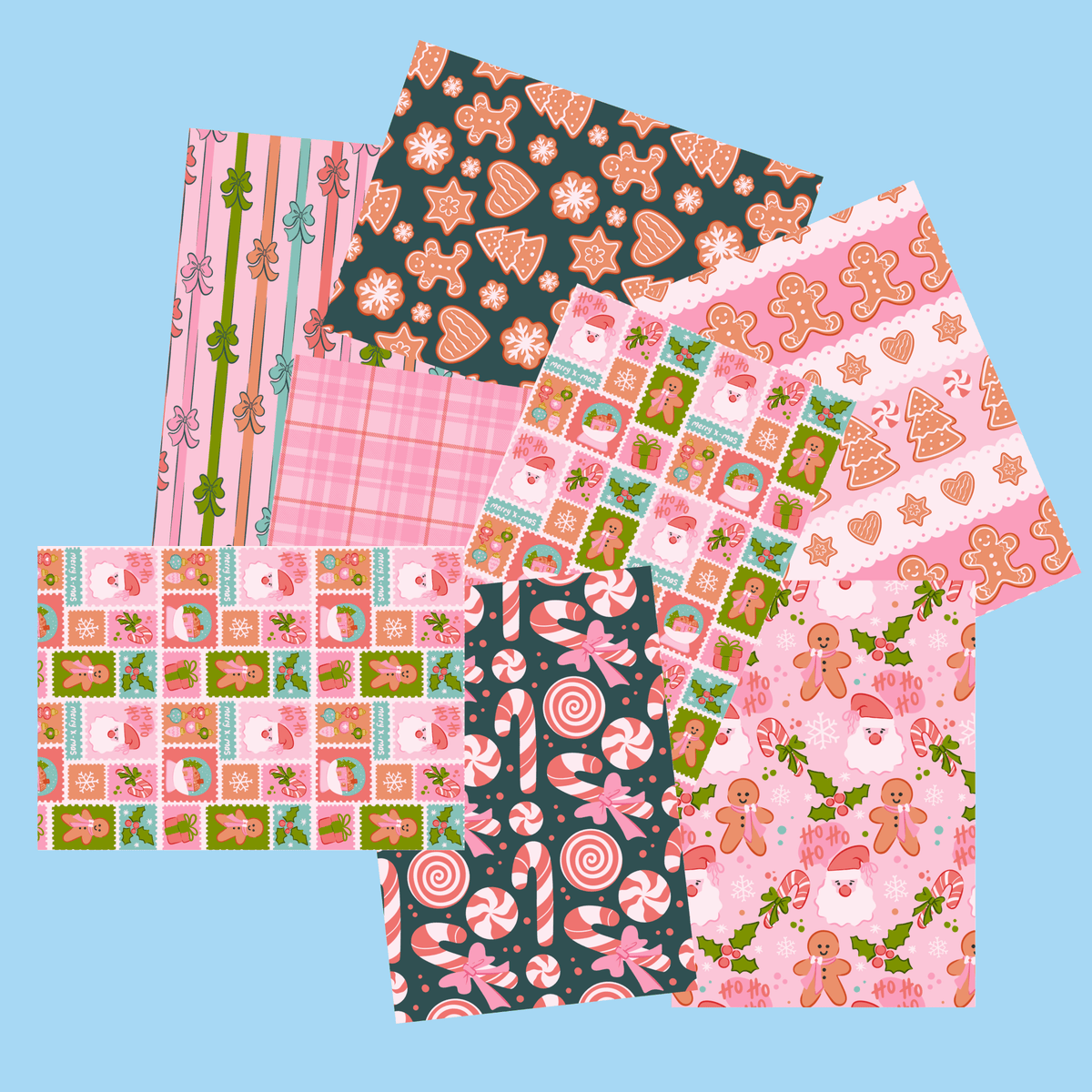 Girlie Christmas Scrapbook Paper Pack A5 - Coquette Cloud Co