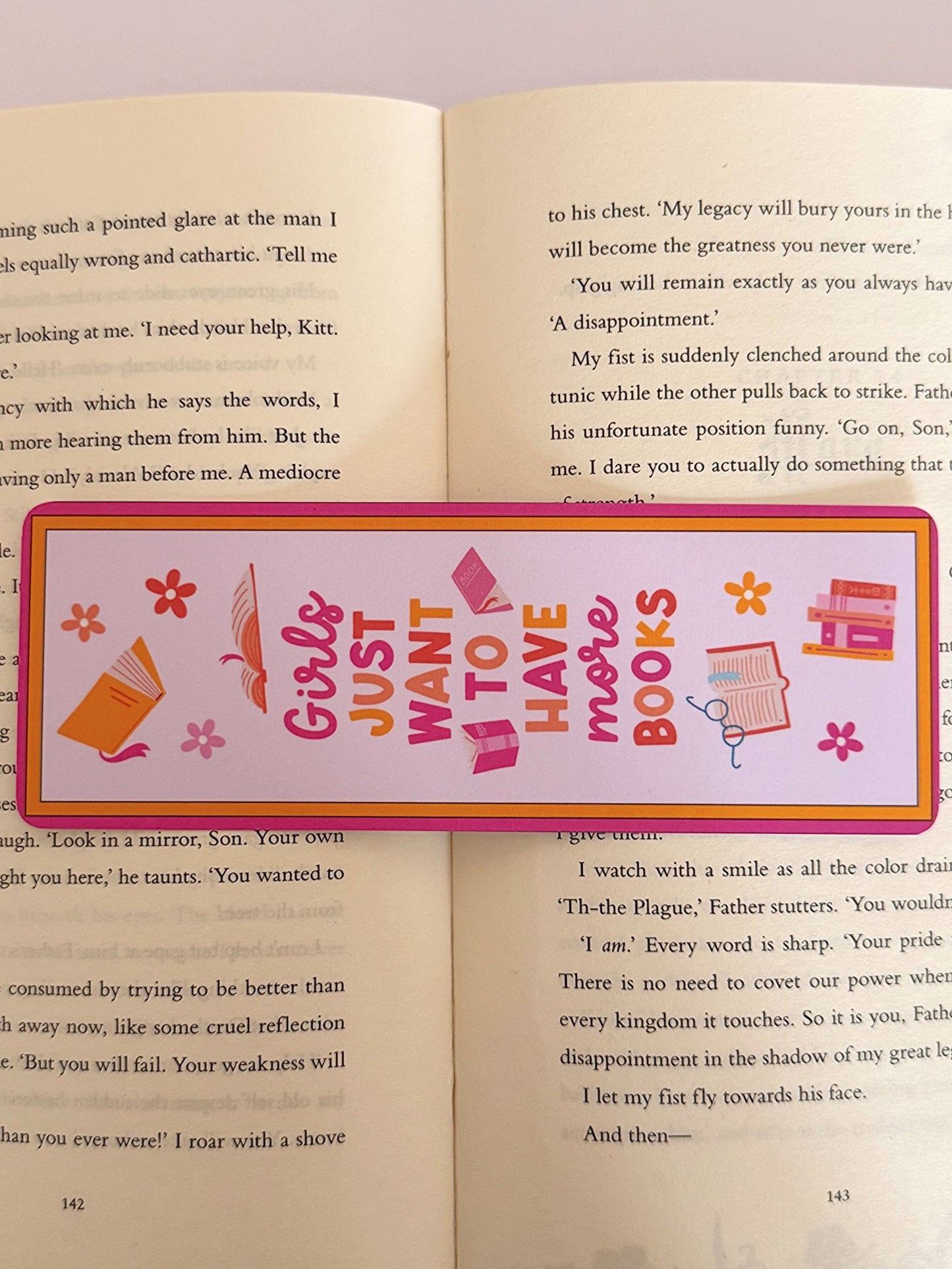 Girls Just Want To Have More Books Bookmark - Coquette Cloud Co